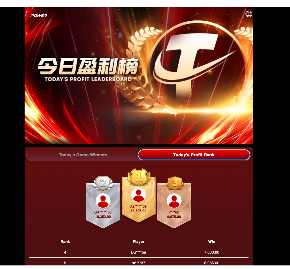 盈利榜截图